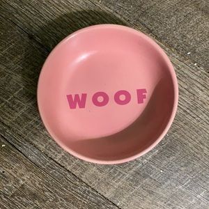 Top Paw Ceramic Woof Puppy Dish
